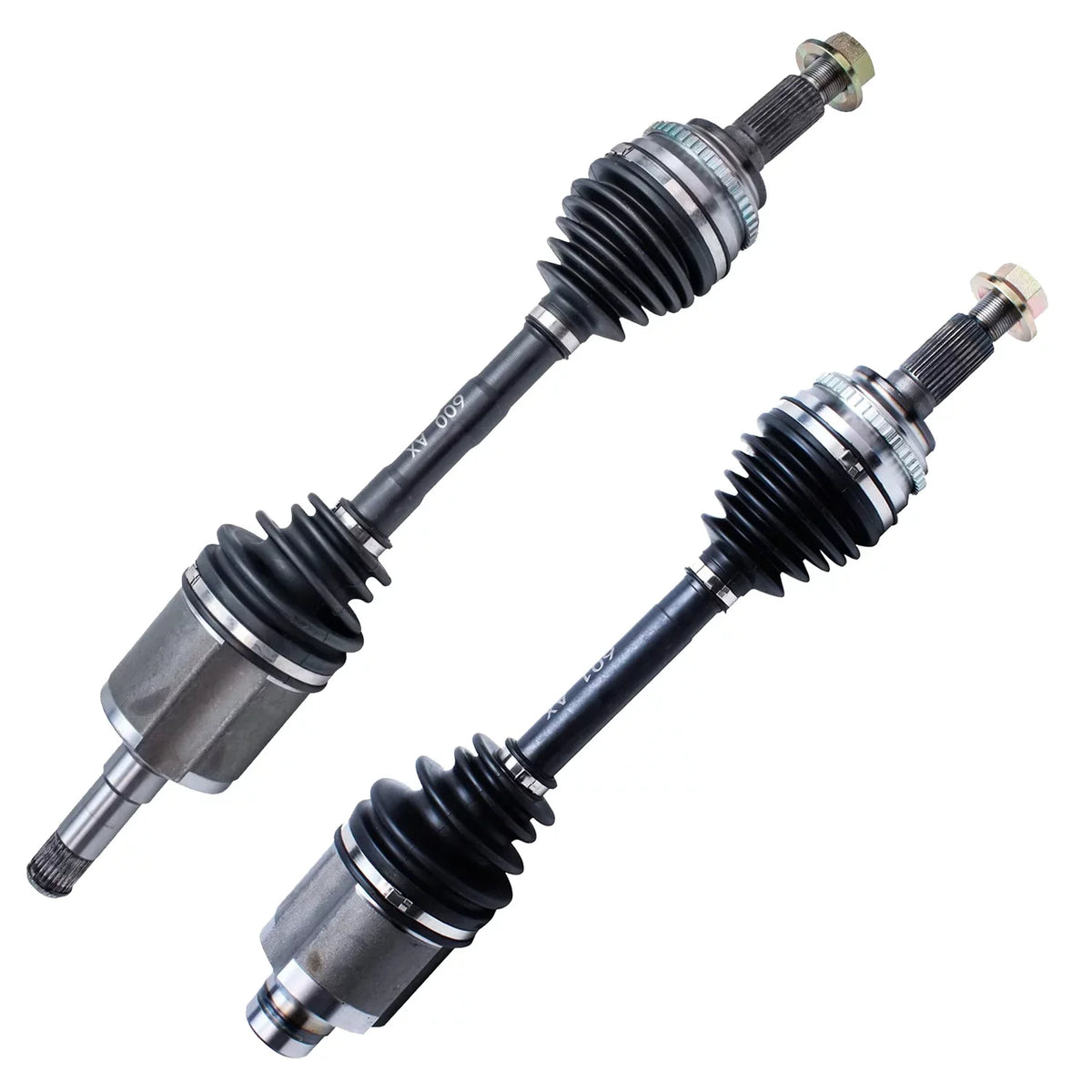 Detroit Axle - Front 2pc CV Axles for 2007-2014 Ford Edge, 07-15 Lincoln MKX, 2 Complete CV Axle Shafts Assembly 2007 2008 2009 2010 2011 2012 2013 2014 2015 Replacement