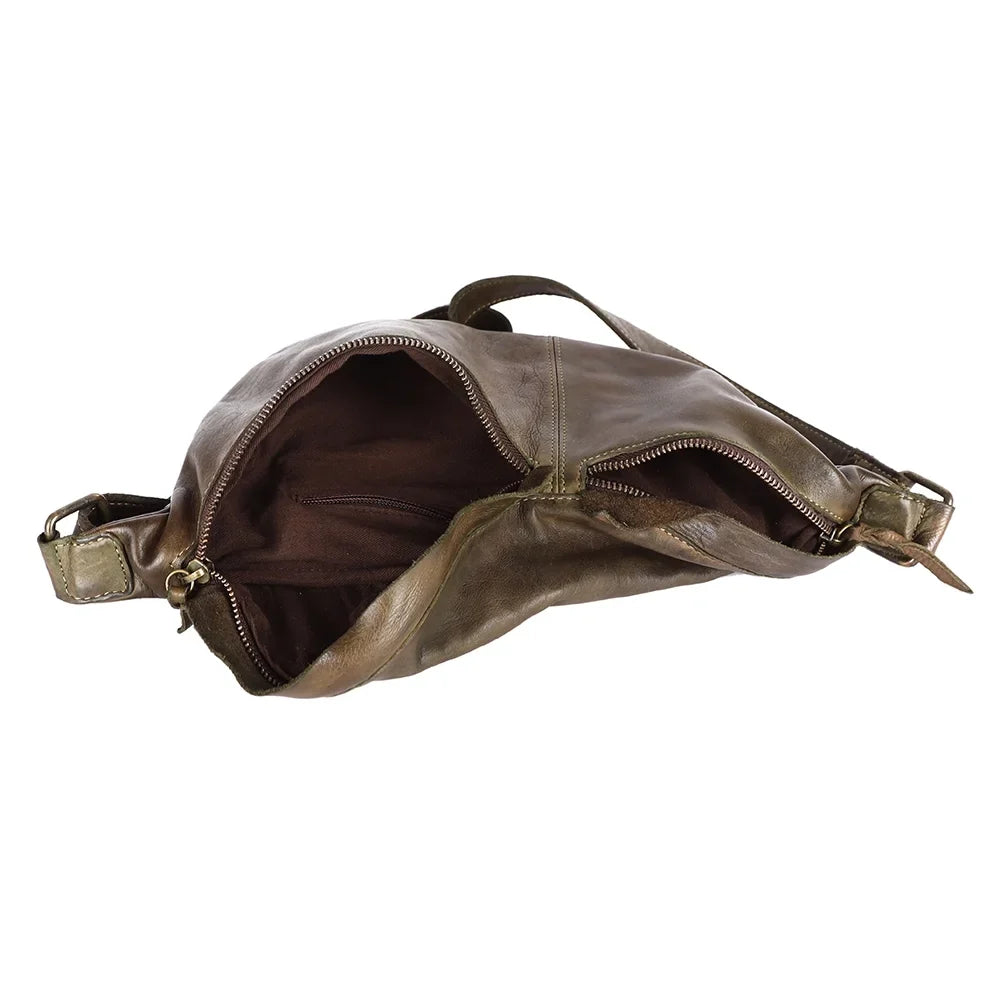 NM Never Mind Nmbgm150C Fanny Pack Vintage Handmade Genuine Cowhide Leather Women Bag Western Handbag Purse