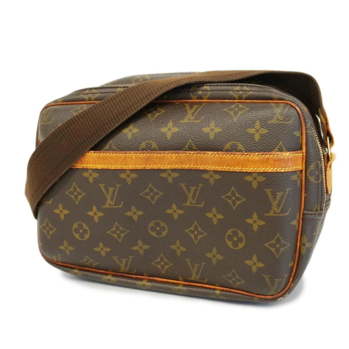 Pre-Owned Louis Vuitton Shoulder Bag Monogram Reporter PM M45254 Brown Ladies (Good)