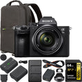 a7 III Mirrorless Full Frame Camera Body with 28-70mm F3.5-5.6 OSS Lens ILCE-7M3K/B Double Battery Content Creator Bundle with Deco Gear Photography Backpack + 64GB Card + External Charger Kit