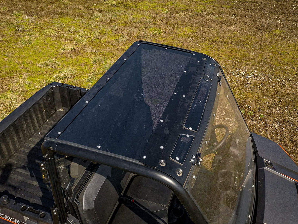 SuperATV Dark Tinted Polaris Ranger Roof for 2015|2016 XP 570 (PRO|FIT Cab)|2013+ XP 900|2017+ XP 1000|2015|2018 1000 Diesel|USA Made|ROOF-P-RAN1K-71#RT