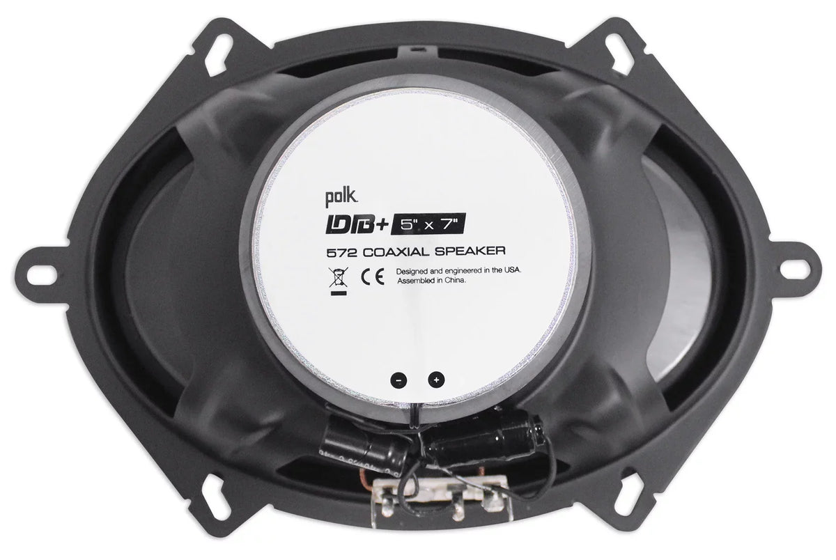 (2) Polk Audio DB572 5x7" 225w Car Audio ATV/Motorcycle/Boat Speakers + Rockmat