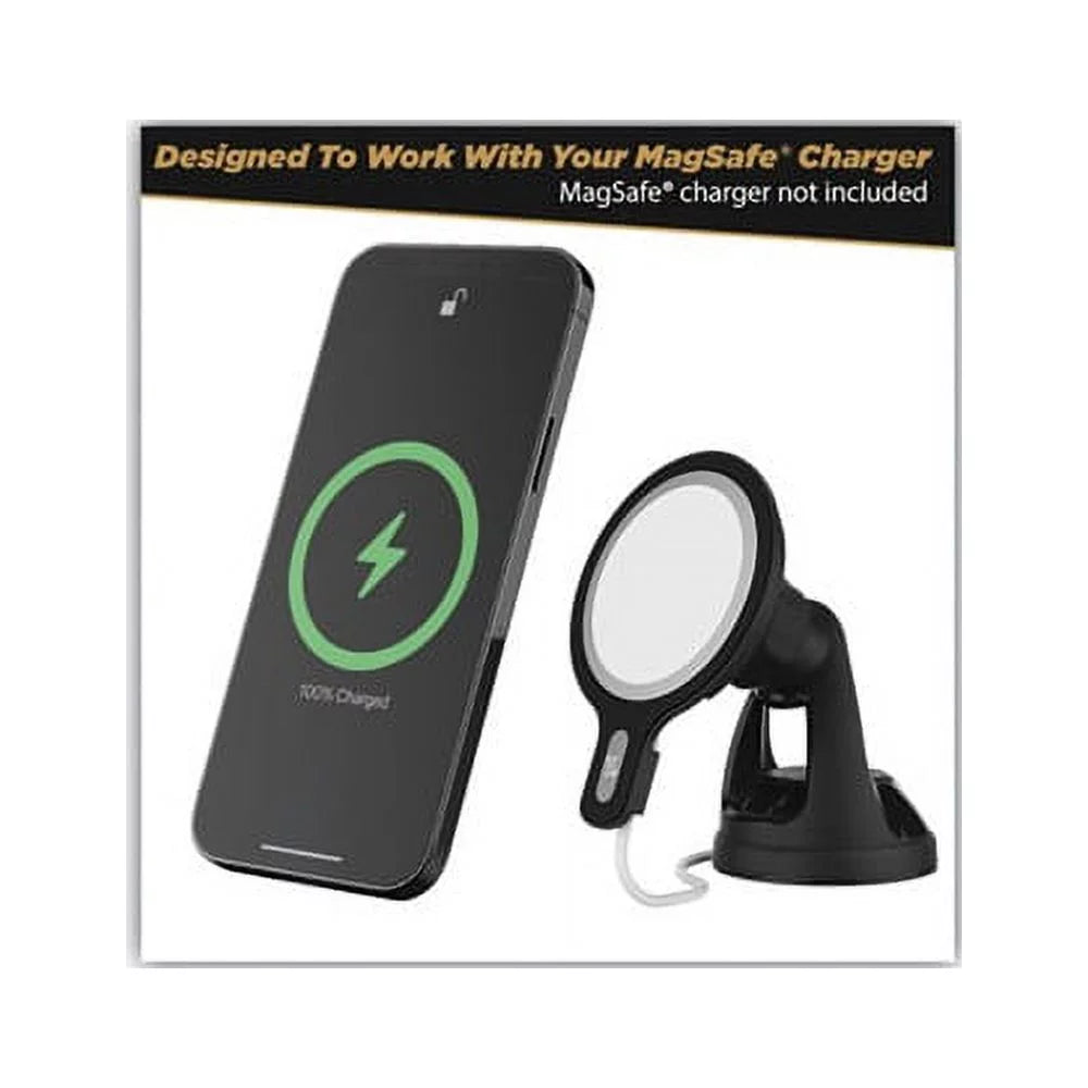 MagicMount MSC Window/Dash Car Phone Holder Mount Kit for iPhone 12, Black