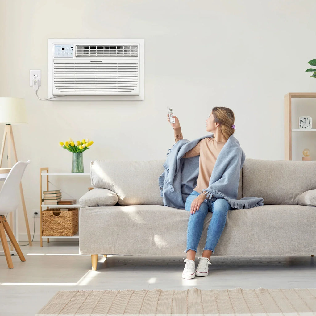 Keystone 14,000 BTU 700 Sq. Ft. Through-the-Wall Air Conditioner, White