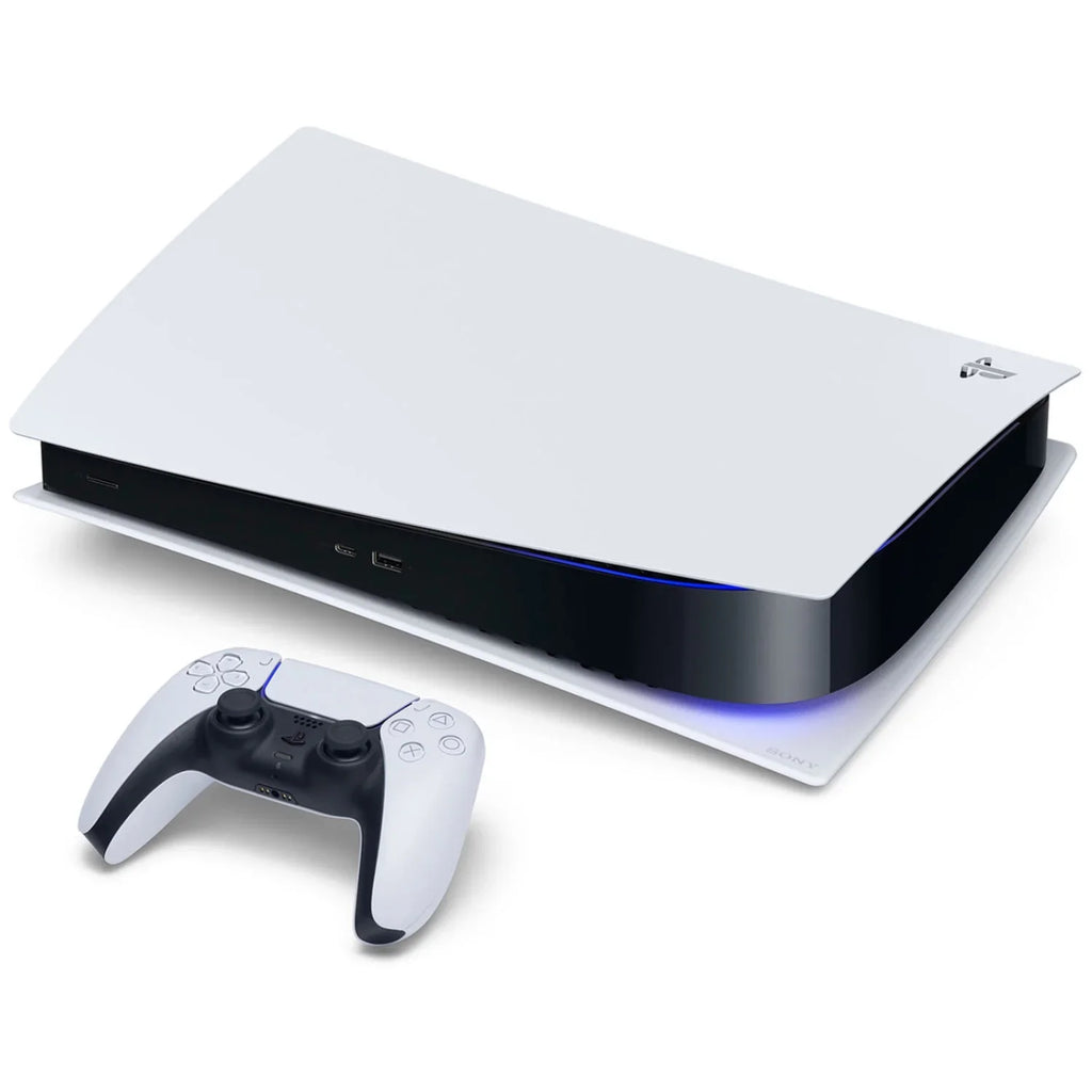 Playstation 5 Digital Version ( PS5 Digital) with Extra Galactic Purple Controller and Gamer Starter Pack Bundle