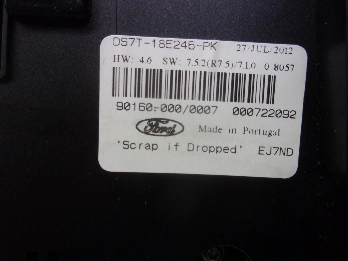 Pre-Owned 2013 Ford Fusion Radio Control Panel Climate Control DS7T-18E245-PK OEM (Good)