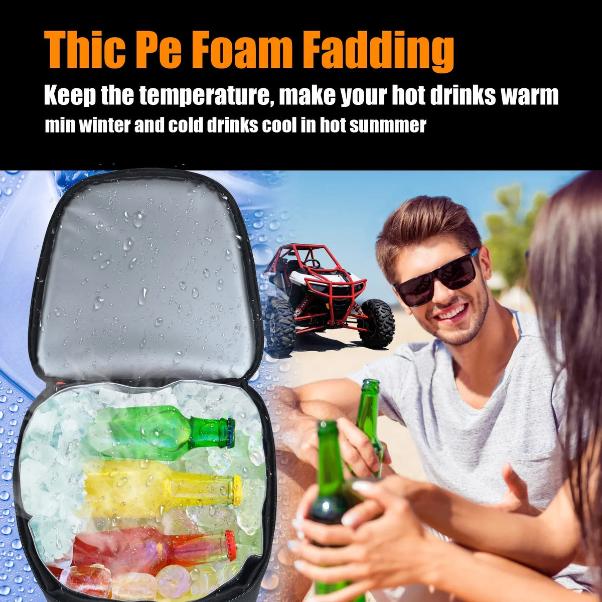 RZR RS1 Storage Organizers UTV Accessories Underhood Storage Bag Cooler Liquid Tool Bag Fit for Polaris RZR RS1 2018+