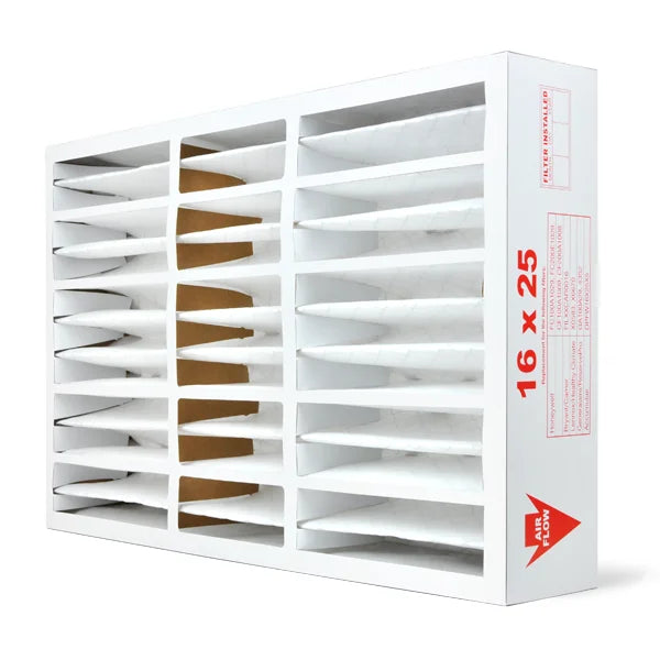 AIRx Filters 16x25x5 MERV 8 HVAC AC Furnace Air Filter Replacement for Bryant Carrier CARF8250606 FILBBCAR0016, Dust 2-Pack, Made in the USA