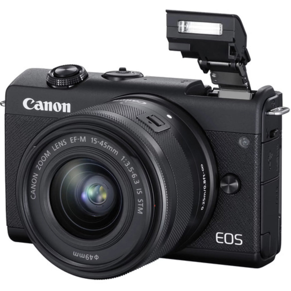 EOS M200 Mirrorless Digital Camera Dual Lens Kit (Black)