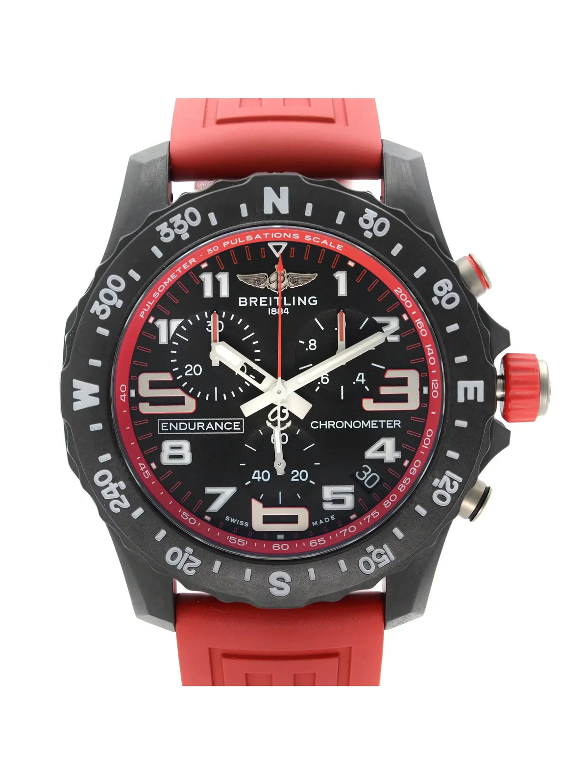 Breitling Endurance Pro Breitlight Red Black Dial Quartz Watch X82310D91B1S1