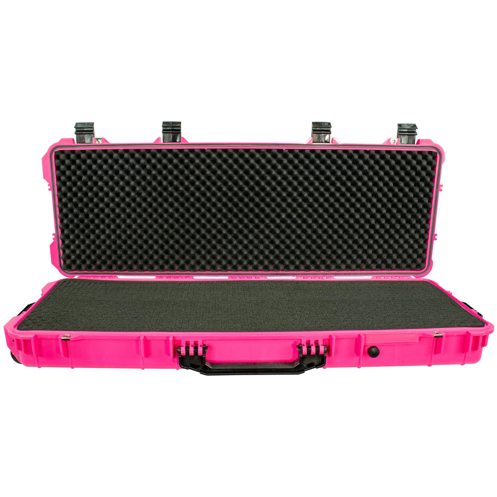 Eylar 44 inch Roller Rifle Hard Case with Foam Liquid & Crushproof Pink