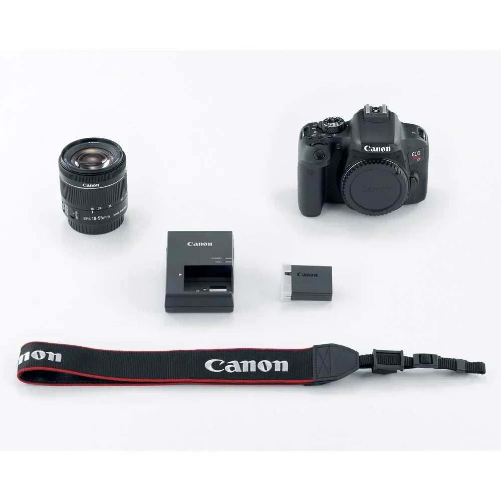 EOS Rebel T7i/800D DSLR Camera with 18-55mm Lens Memory & Flash Kit