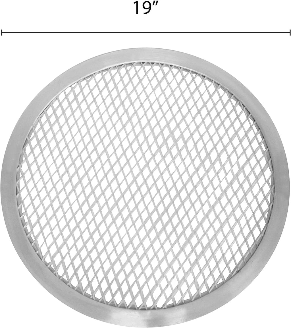 TrueCraftware- Set of 2 Aluminum 19” Pizza Baking Monitor Seamless Rim- Bakeware Pizza Monitor Round Pizza Pan Tray Round Baking Tray for Home Kitchen Pizzeria & Restaurants