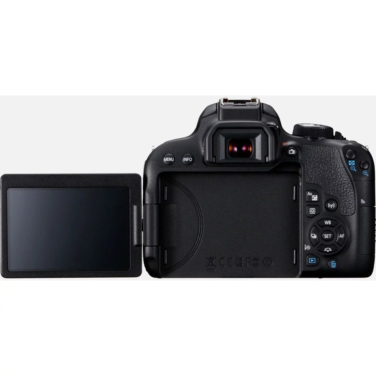 EOS 800D 24.2 Megapixel Digital SLR Camera with Lens, 0.71", 2.17", Black