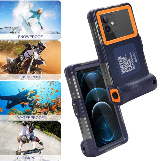 UrbanX Professional [15m/50ft] Swimming Diving Surfing Snorkeling Photo Video Fluid Protective Case Liquid Housing for Galaxy M21s And all Phones Up to 6.9 Inch LCD with Lanyard