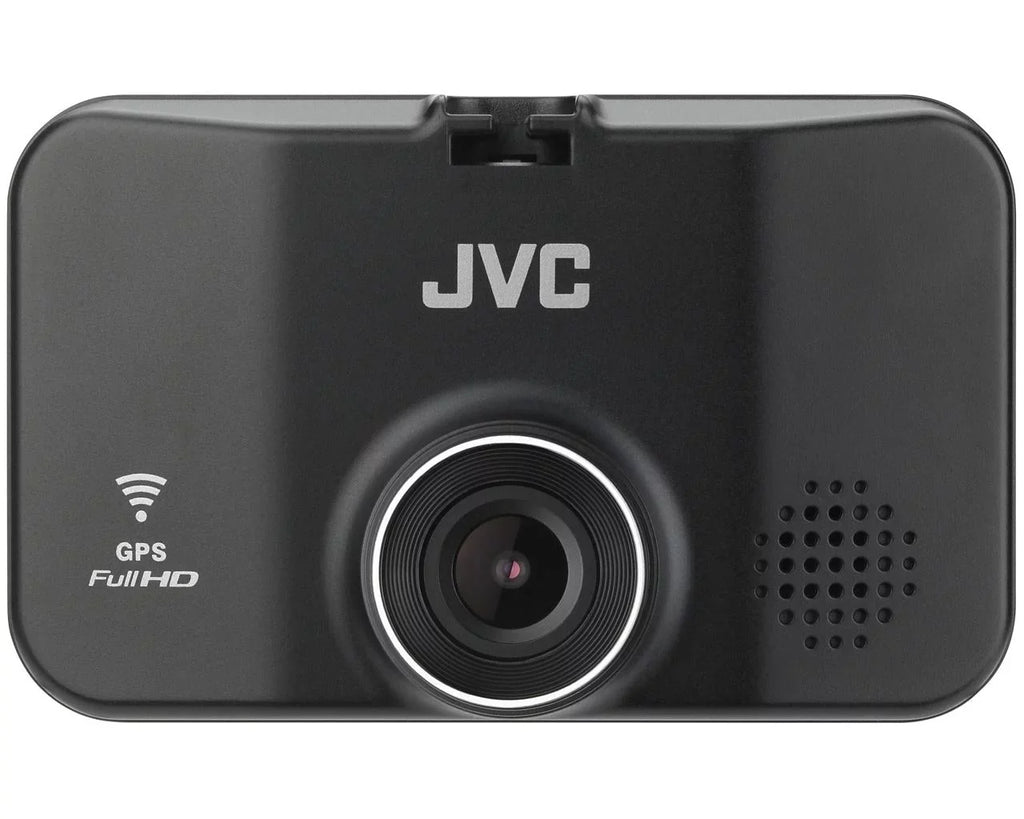 Jvc KV-DR305W 1920x1080p Full HD Recorder GPS Dash Cam for Car, 2.7" LCD Monitor Dashboard Camera, Built-in Wi-Fi, 3-Axis G-Force Sensor, Night Enhancement WDR, Includes 16GB Class 10 microSD Card