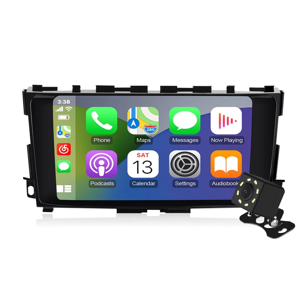 9 inches Android 12 Double Din Car Stereo for Nissan Altima 2014-2018 IPS Display Monitor Car Radio with Carplay & Android Auto Support Backup Camera GPS FM Navi BT 8 core(4+32G)