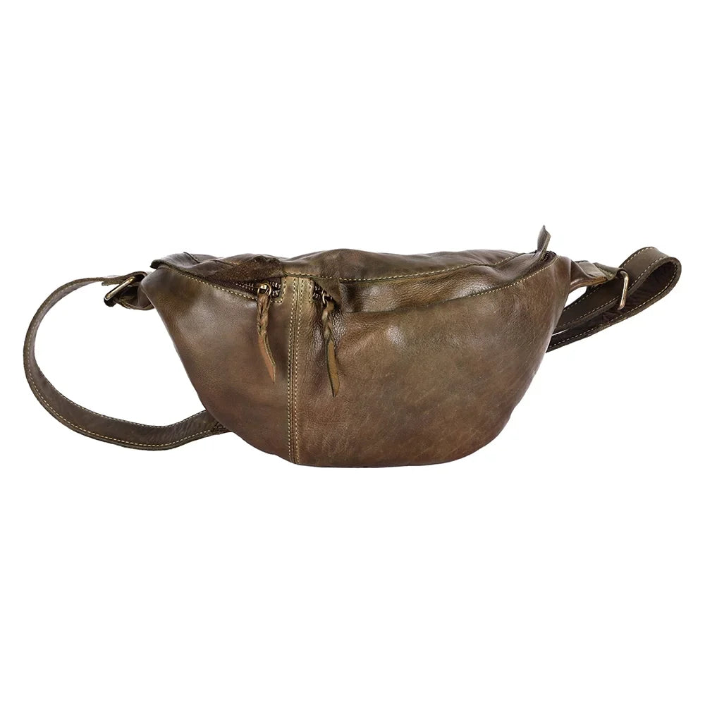 NM Never Mind Nmbgm150C Fanny Pack Vintage Handmade Genuine Cowhide Leather Women Bag Western Handbag Purse