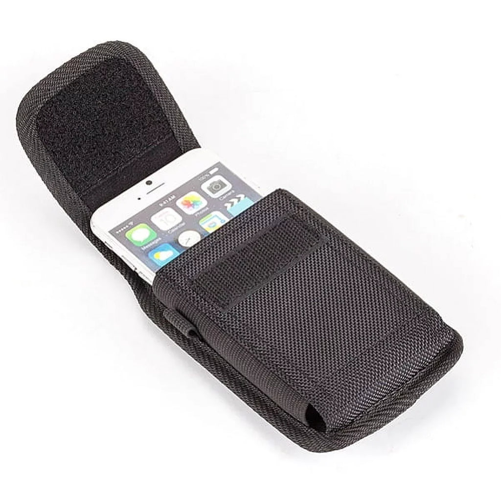 Rugged Case Belt Holster w Gray Sturdy Braided 10ft Long Type-C Cable Rapid Charge USB Wire Sync P6Q for Blackberry Motion - BLU G9, Vivo XI Plus - Coolpad Legacy - Google Pixel XL 3a XL 3 XL