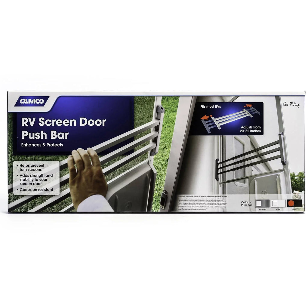 Camco 43976 Display Door Push Bar for RV Door
