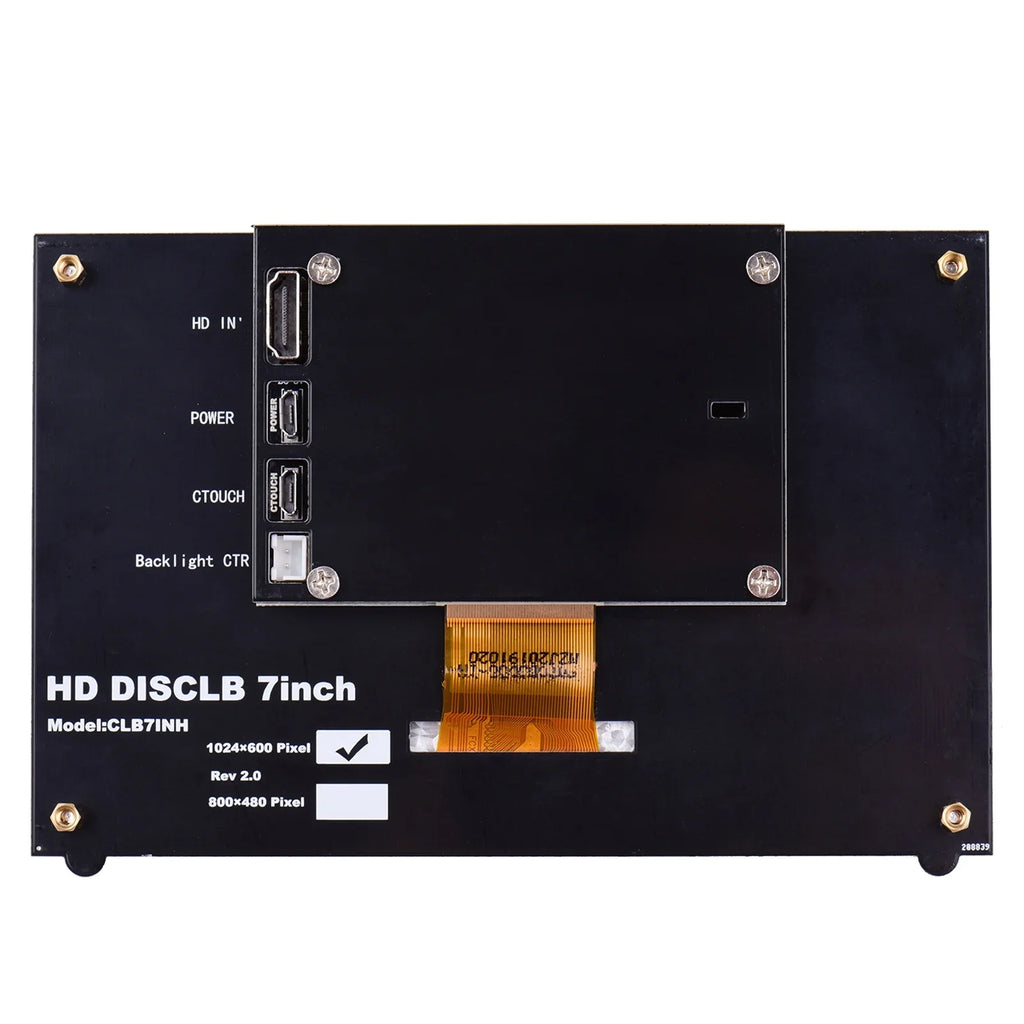 Pinnaco Display 7 Inch IPS Capacitive Display, Portable Tool with USB Interface for Raspberry Pi