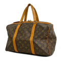 Pre-Owned Louis Vuitton Boston Bag Monogram Saxe Souple 35 M41626 Brown Men's Women's (Good)