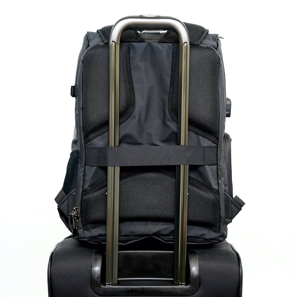 Sunny 16 Voyager Anti-Theft DSLR Digital Travel Camera Backpack Case with Adjustable Dividers and Side Access Zipper Pocket for Men Women- Works with , , and More (Tarpaulin, Black)