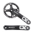 MEROCA Mountain Bike Right Left Crank Arms Single Crank Ring Set 170MM 104 BCD Aluminum Alloy Bike Crankset for 8/9/10/11 Speed