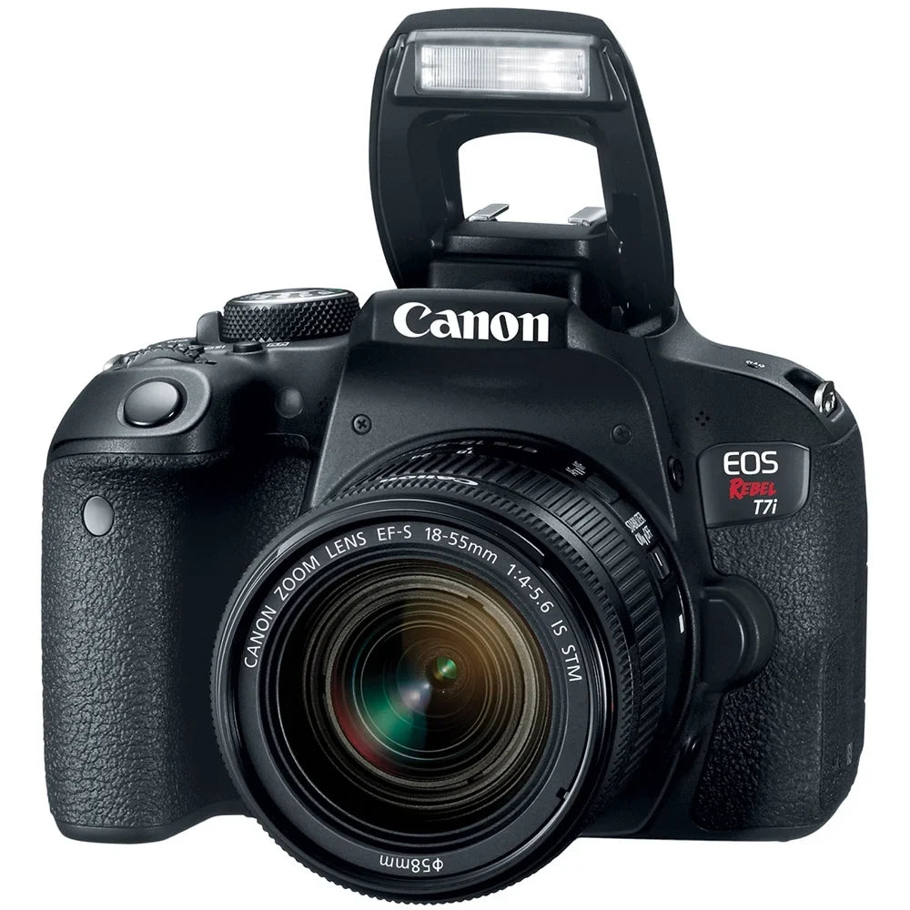 EOS Rebel T7i/800D DSLR Camera with 18-55mm Lens Memory & Flash Kit
