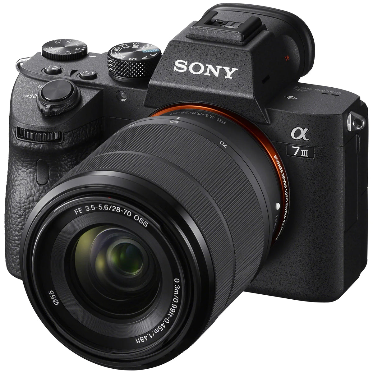 a7 III Mirrorless Full Frame Camera Body with 28-70mm F3.5-5.6 OSS Lens ILCE-7M3K/B Double Battery Content Creator Bundle with Deco Gear Photography Backpack + 64GB Card + External Charger Kit