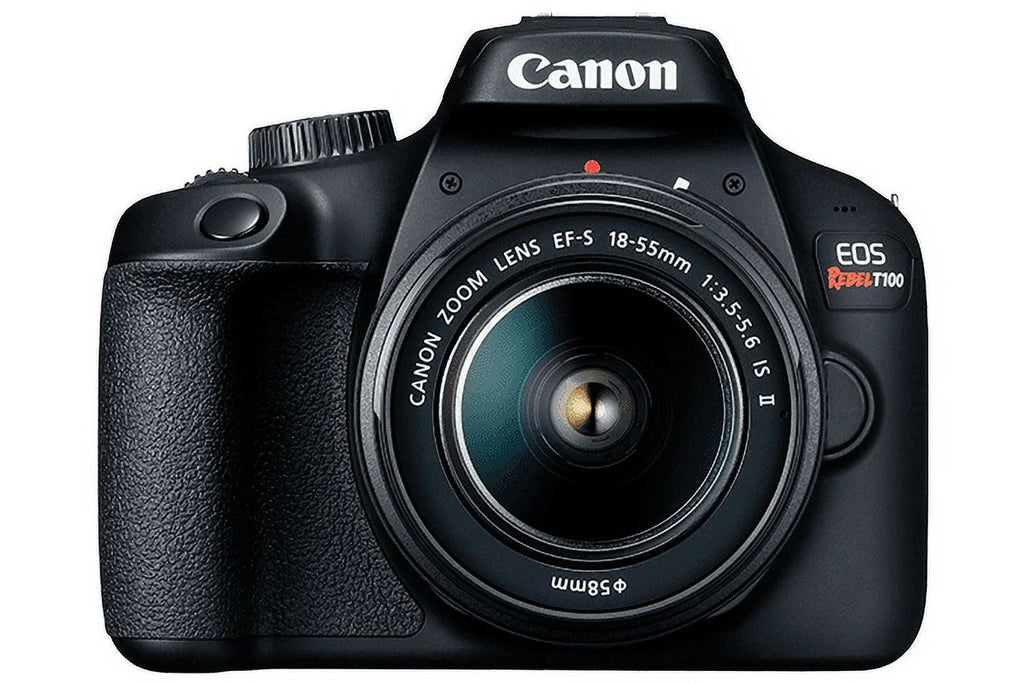EOS Rebel T100 / 4000D DSLR Camera with 18-55mm Lens + 64GB Card + More