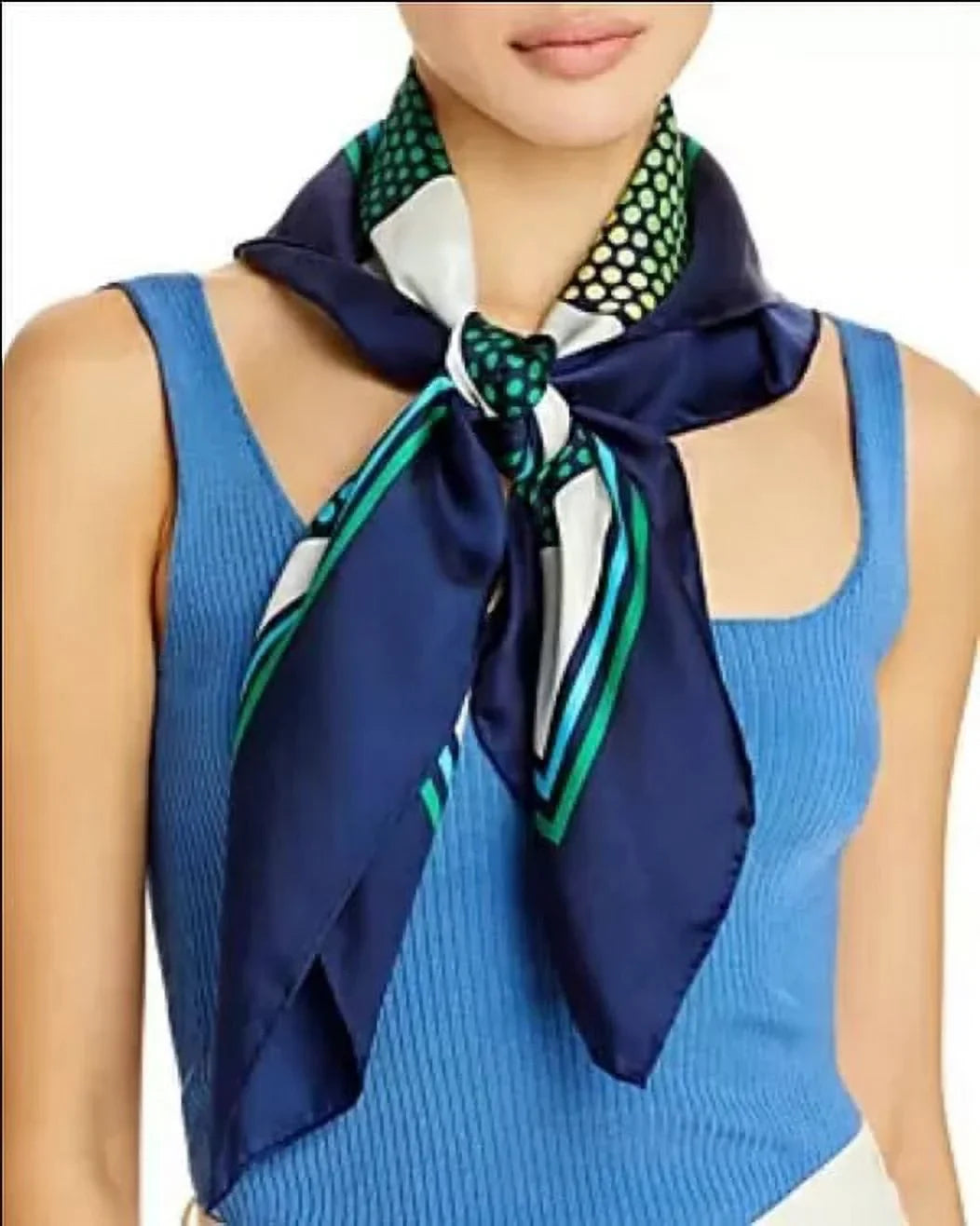 Echo Dots on Dots Silk Square Scarf