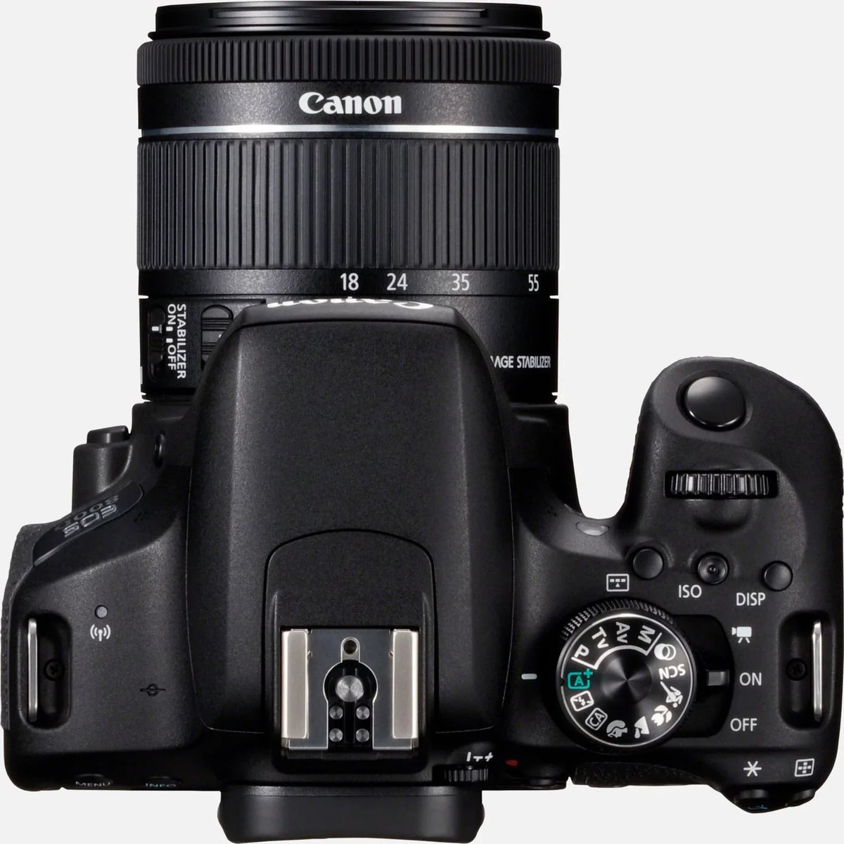 EOS 800D 24.2 Megapixel Digital SLR Camera with Lens, 0.71", 2.17", Black