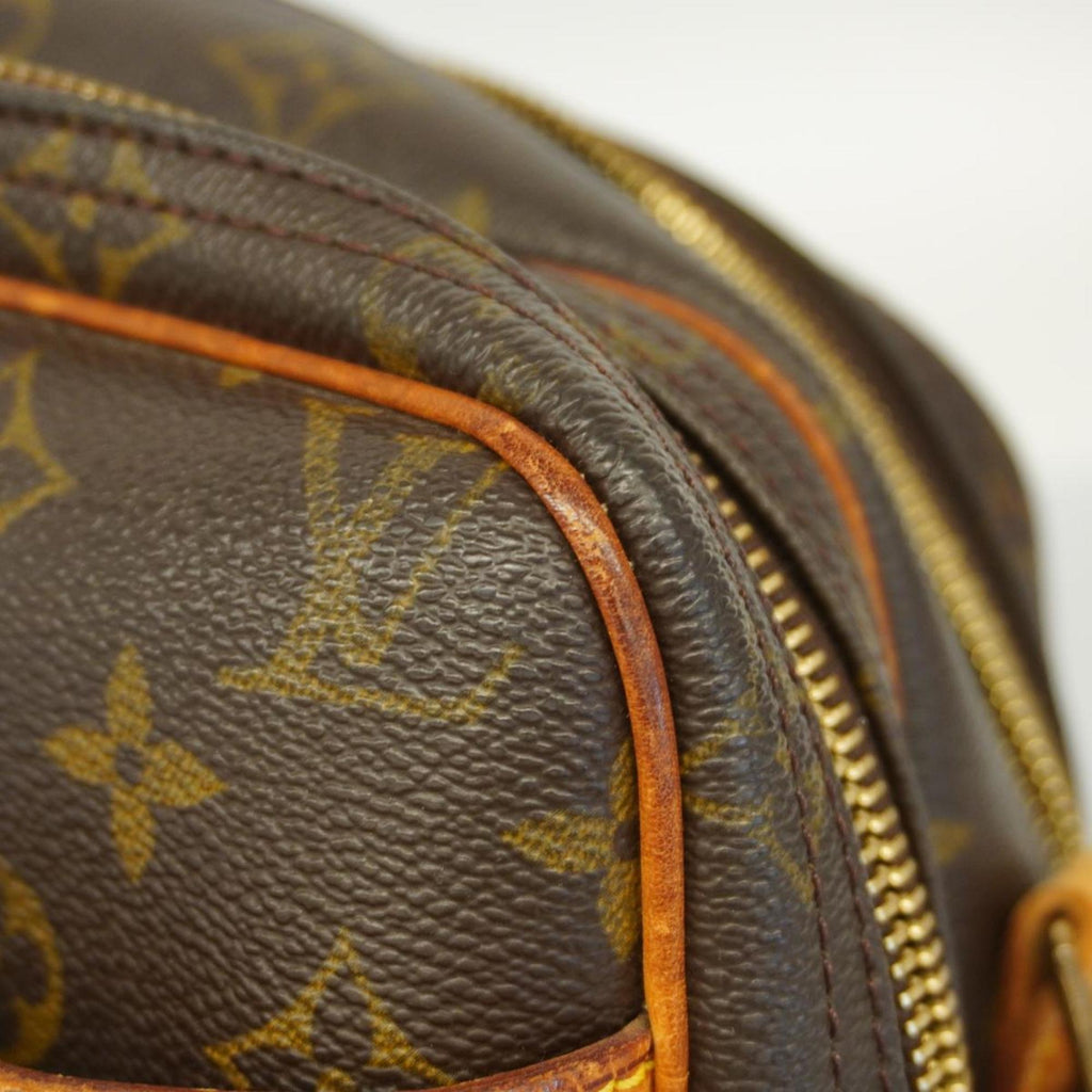 Pre-Owned Louis Vuitton Shoulder Bag Monogram Reporter PM M45254 Brown Ladies (Good)
