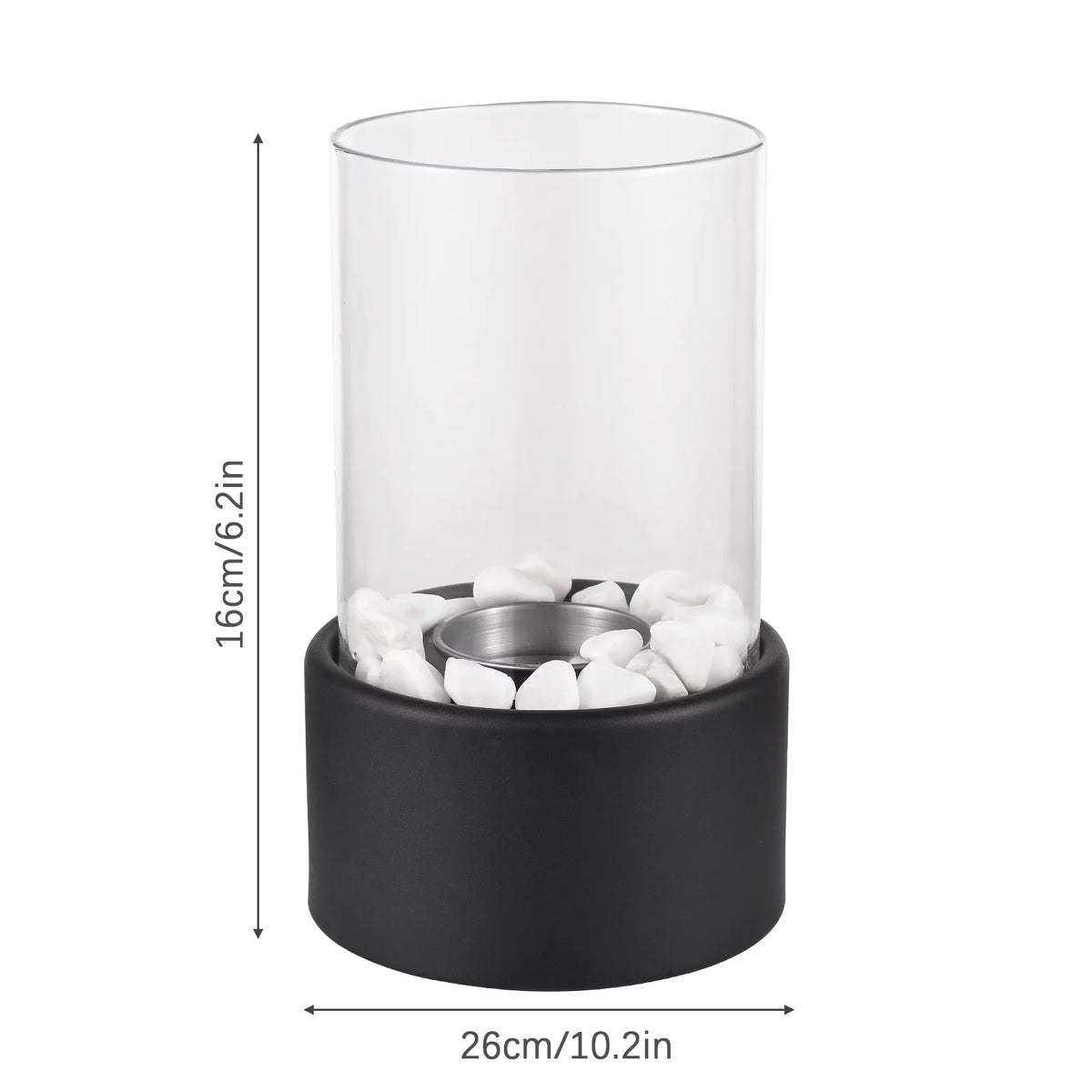 Goolrc Bioethanol Fire Pit Smokeless Indoor Decor Heating Furnace