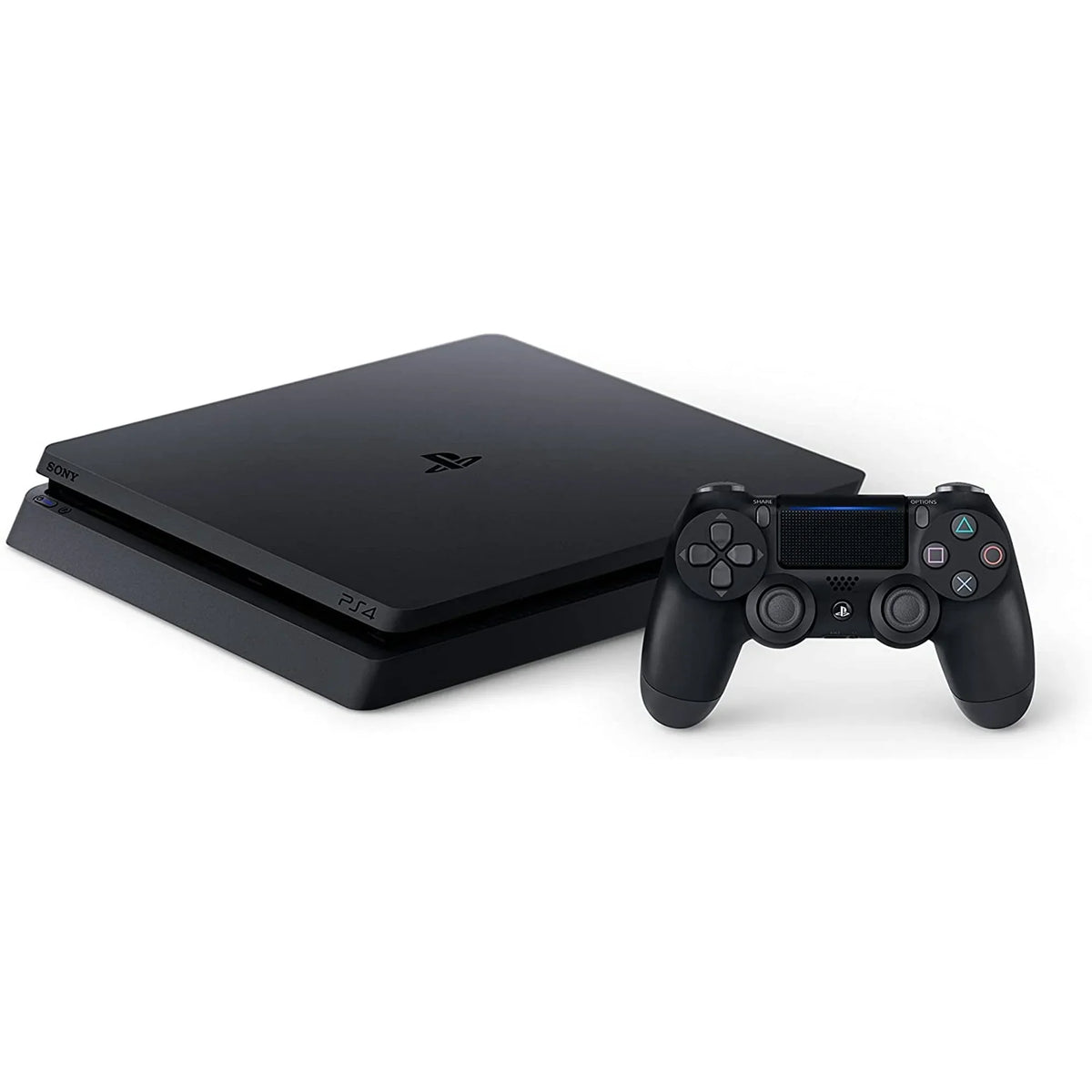 2215B PlayStation 4 Slim 1TB Gaming Console Black, Headset With BOLT AXTION Cleaning Kit Bundle Like New