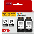 PG-275XL Black Ink Cartridge for PG-275 Ink Fit for PIXMA TR4720 TS3520 TS3522 TS3500 TR4700 TR4722 Printers (2 Blacks, 2-Pack)
