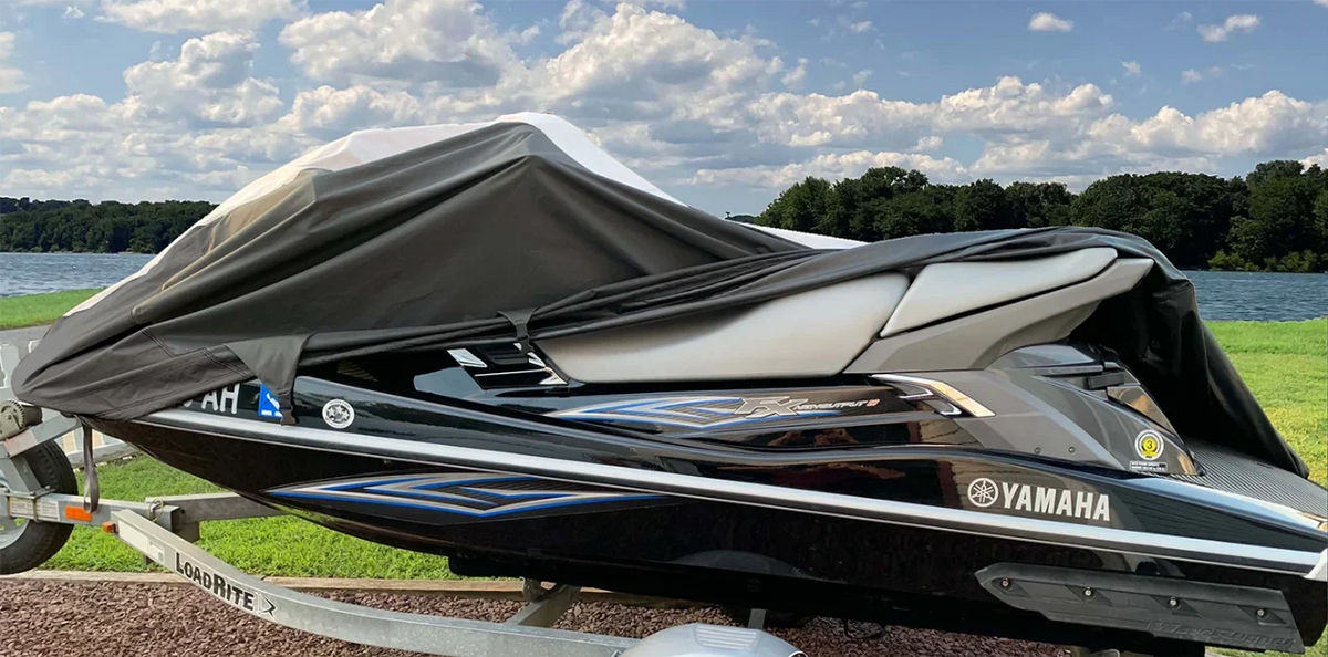SUPER HEAVY-DUTY PWC JetSki Cover Compatible for Kawasaki 750 STX 1994-1998 / 900 STX 1997-2006 Jet Ski PWC Cover