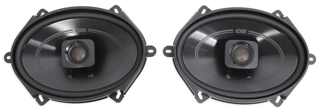 (2) Polk Audio DB572 5x7" 225w Car Audio ATV/Motorcycle/Boat Speakers + Rockmat