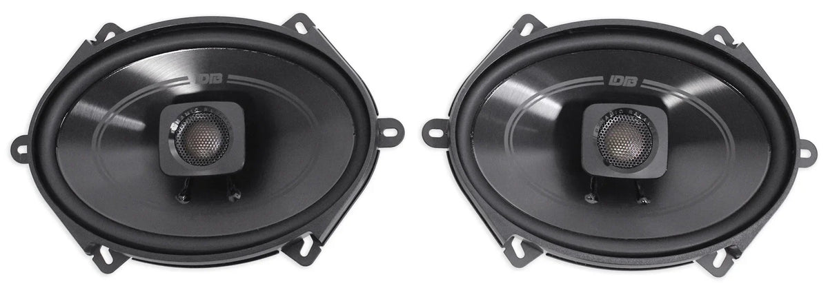 (2) Polk Audio DB572 5x7" 225w Car Audio ATV/Motorcycle/Boat Speakers + Rockmat