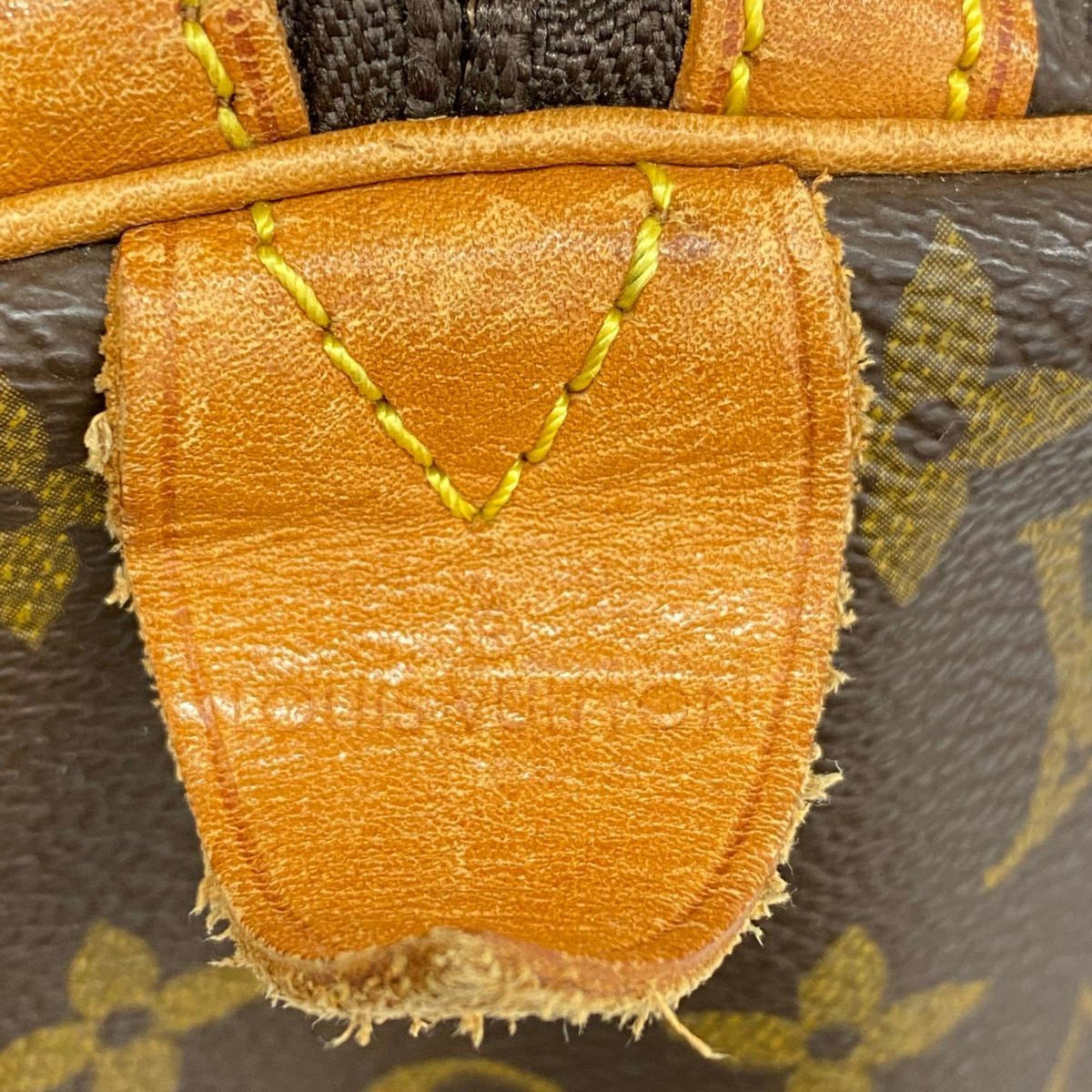 Pre-Owned Louis Vuitton Boston Bag Monogram Saxe Souple 35 M41626 Brown Men's Women's (Good)