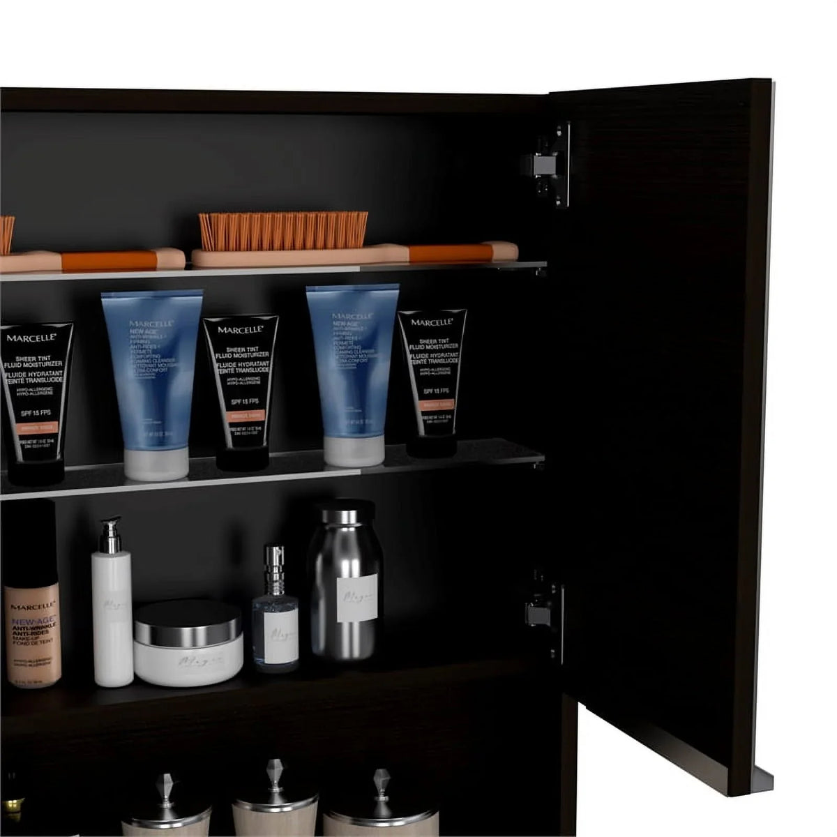 Home Square 2-Piece Set with Medicine Cabinet & 63" One Door Linen Cabinet