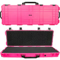 Eylar 44 inch Roller Rifle Hard Case with Foam Liquid & Crushproof Pink