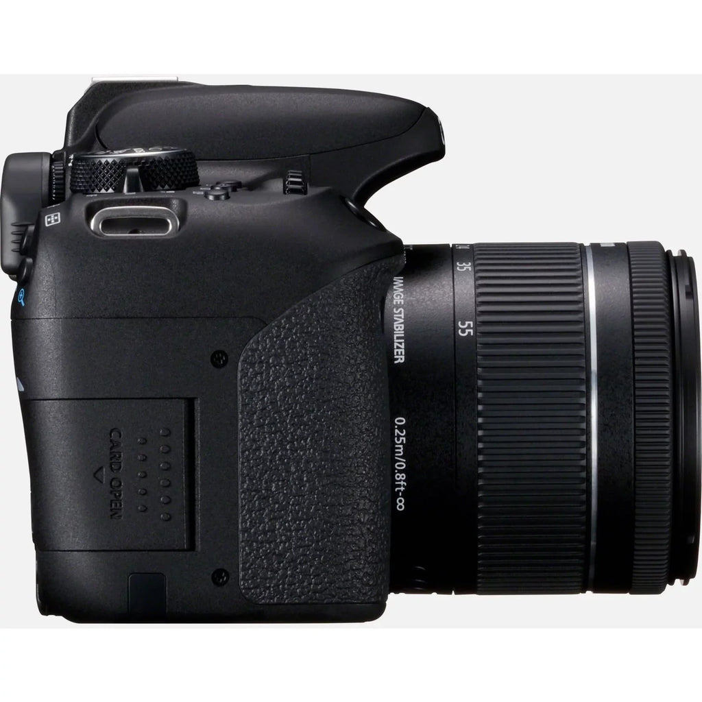 EOS 800D 24.2 Megapixel Digital SLR Camera with Lens, 0.71", 2.17", Black