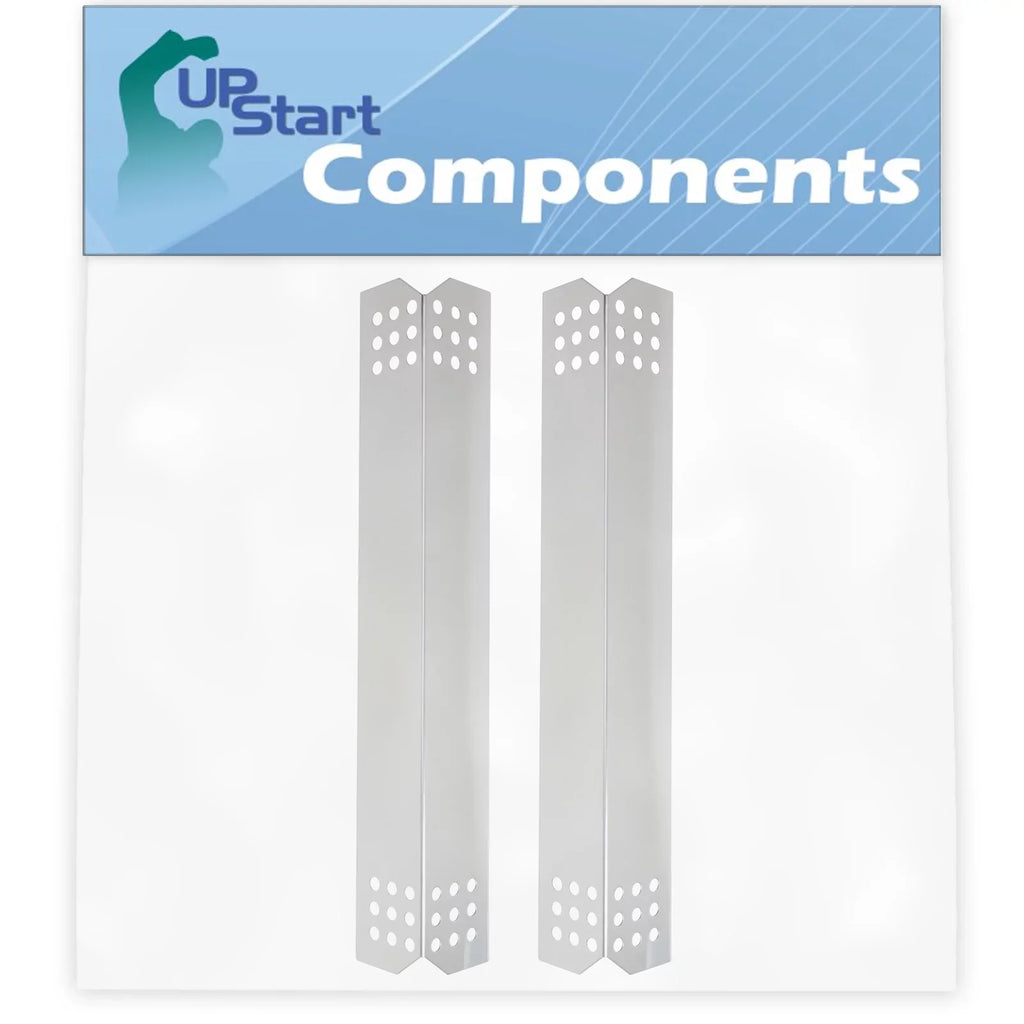 2-Pack BBQ Grill Heat Shield Plate Tent Replacement Parts for Nex 720-0336D - Compatible Barbeque Stainless Steel Flame Tamer, Guard, Deflector, Flavorizer Bar, Vaporizer Bar, Burner Cover 16 1/8"