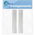 2-Pack BBQ Grill Heat Shield Plate Tent Replacement Parts for Nex 720-0336D - Compatible Barbeque Stainless Steel Flame Tamer, Guard, Deflector, Flavorizer Bar, Vaporizer Bar, Burner Cover 16 1/8"