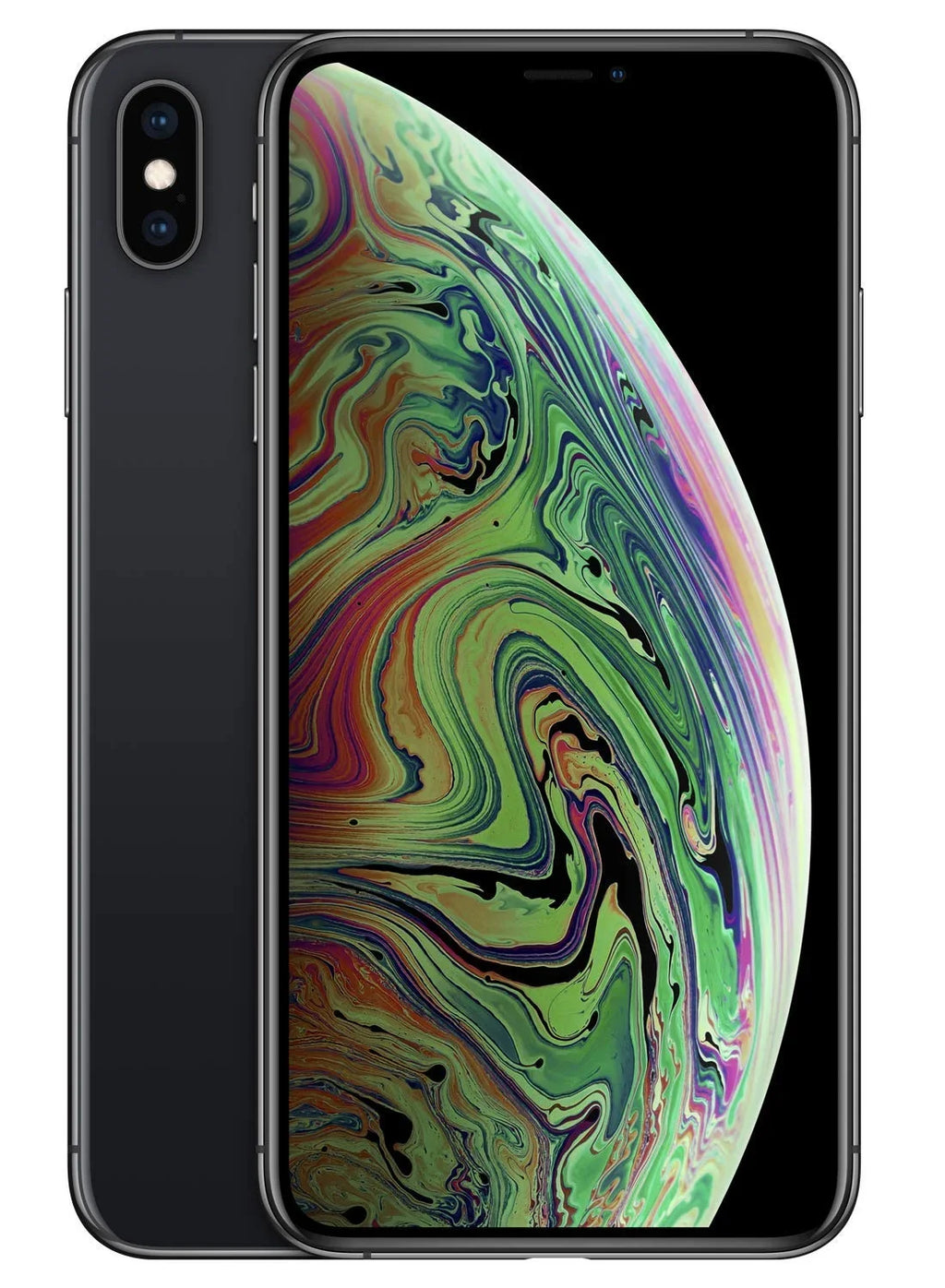 Restored iPhone XS Max A1921 (Fully Unlocked) 64GB Space Gray (Grade A) w/ Wireless Earbuds (Refurbished)