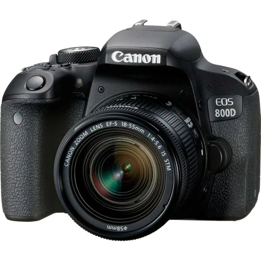 EOS 800D 24.2 Megapixel Digital SLR Camera with Lens, 0.71", 2.17", Black