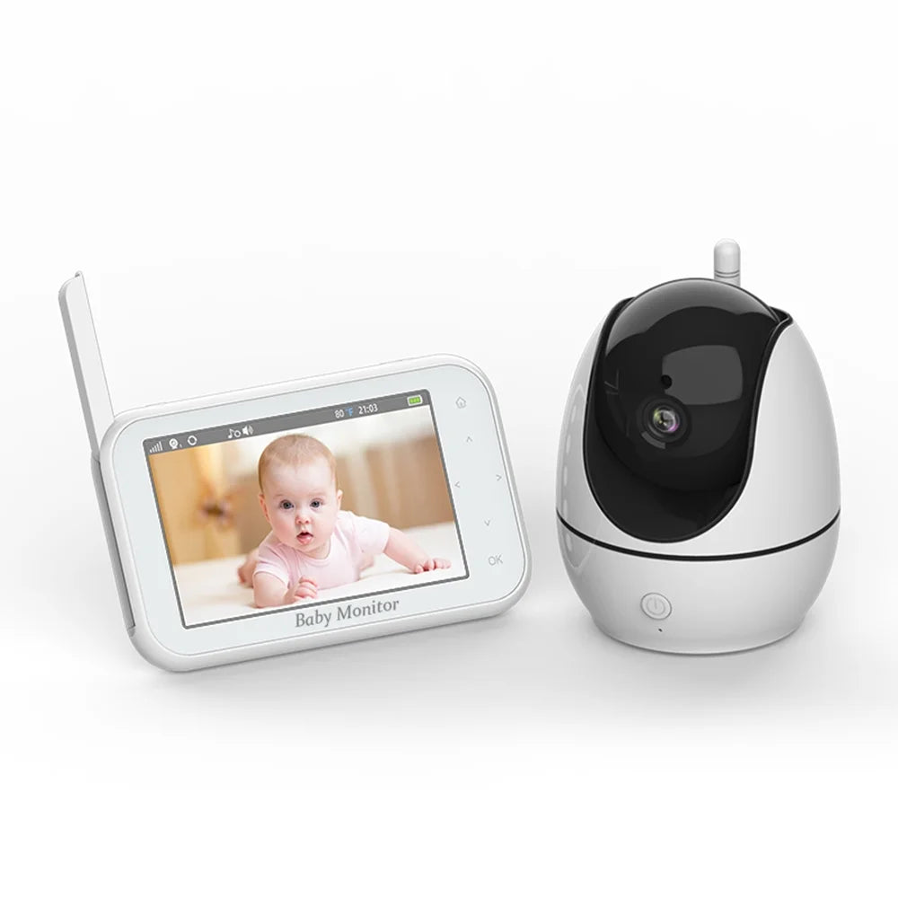 Dazzduo Monitor with Camera,Function Infrared Vision Camera 720P 4.5 8 Loop LCD Monitor 2 Way Audio Video Camera 4.5 Inch LCD Audio Motion Infrared Wireless - 2-Way - Includes 8 4.5 inch LCD OWSOO