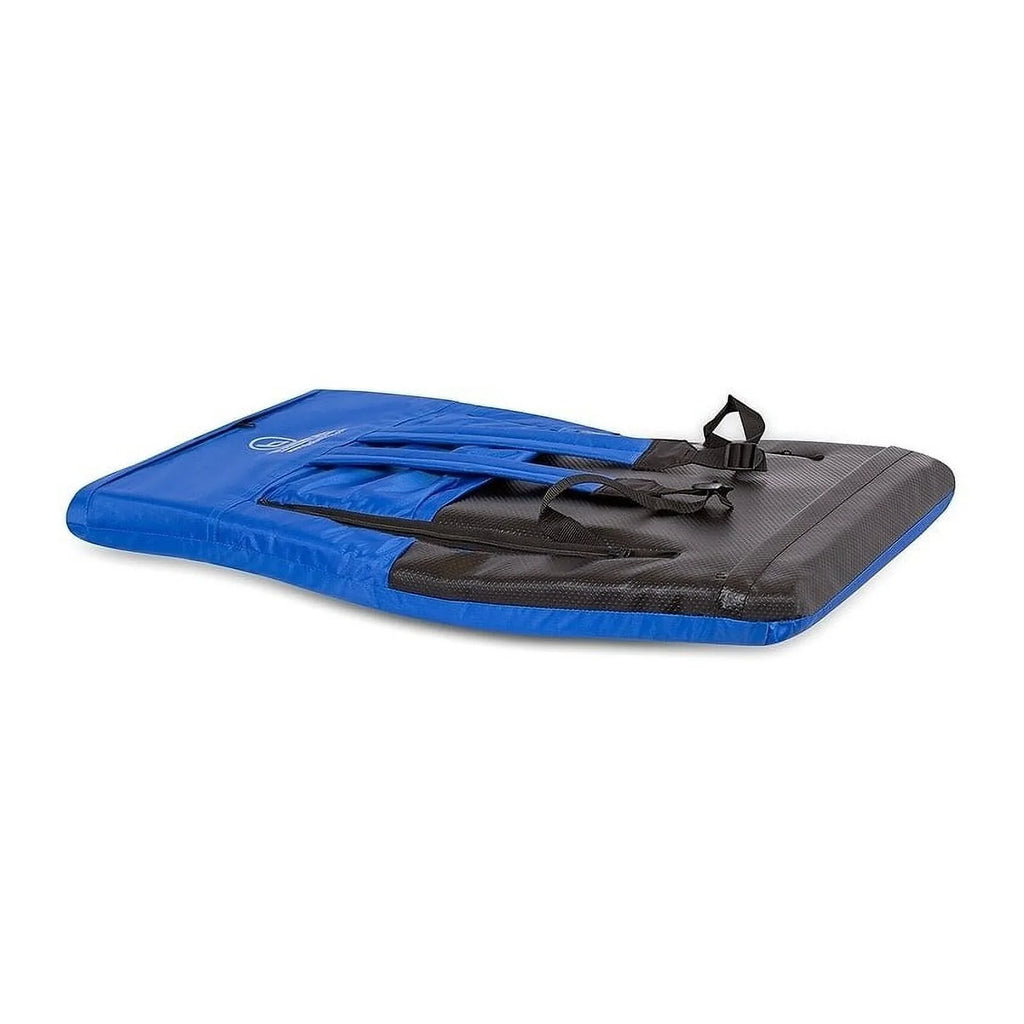 BirdRock Brands Stadium Boss Recliner Stadium Seat for Bleachers, Benches, Lawns, Backyard, Camping & Beach - 6 Reclining Positions - Blue